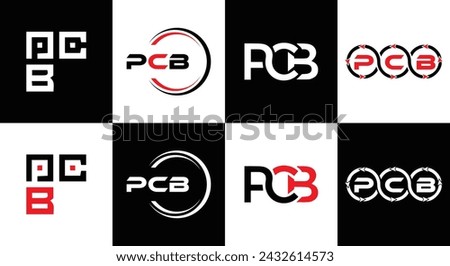 PCB logo. P C B design. White PCB letter. PCB, P C B letter logo design. Initial letter PCB linked circle uppercase monogram logo.  design. top logo, Most Recent, Featured,