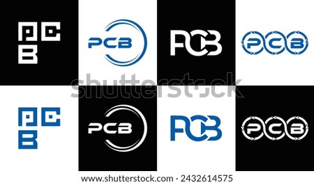 PCB logo. P C B design. White PCB letter. PCB, P C B letter logo design. Initial letter PCB linked circle uppercase monogram logo.  design. top logo, Most Recent, Featured,