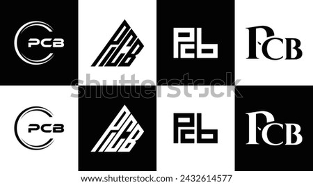 PCB logo. P C B design. White PCB letter. PCB, P C B letter logo design. Initial letter PCB linked circle uppercase monogram logo.  design. top logo, Most Recent, Featured,