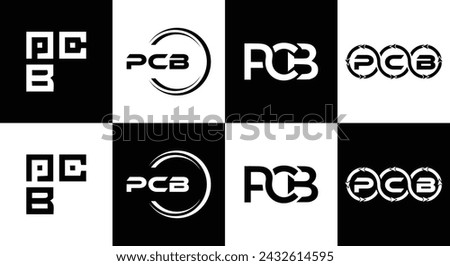 PCB logo. P C B design. White PCB letter. PCB, P C B letter logo design. Initial letter PCB linked circle uppercase monogram logo.  design. top logo, Most Recent, Featured,