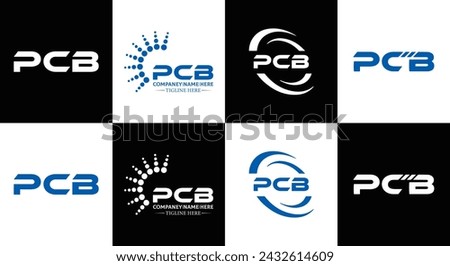 PCB logo. P C B design. White PCB letter. PCB, P C B letter logo design. Initial letter PCB linked circle uppercase monogram logo.  design. top logo, Most Recent, Featured,