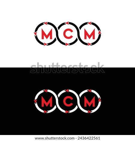 MCM logo. M C M design. White MCM letter. MCM, M C M letter logo design. Initial letter MCM linked circle uppercase monogram logo. design. top logo, Most Recent, Featured,