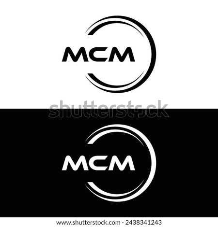 MCM logo. M C M design. White MCM letter. MCM, M C M letter logo design. Initial letter MCM linked circle uppercase monogram logo. design. top logo, Most Recent, Featured,