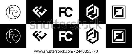 FC logo. F C design. White FC letter. FC, F C letter logo design. Initial letter FC linked circle uppercase monogram logo. design. top logo, Most Recent, Featured,