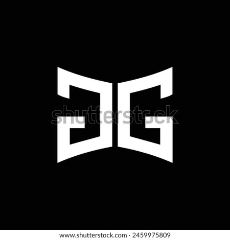 GG logo. GG set , G G design. White GG letter. GG, G G letter logo design.