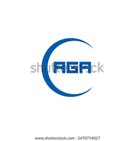  AGA logo. A G A design. White AGA letter. AGA, A G A letter logo design. A G A letter logo design in FIVE, FOUR, THREE, style. 