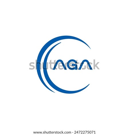 AGA logo. A G A design. White AGA letter. AGA, A G A letter logo design. A G A letter logo design in FIVE, FOUR, THREE, style. 