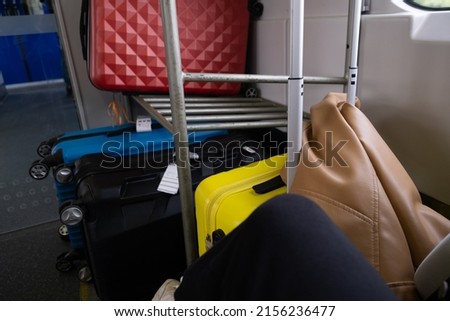 bags and valises int rain travel concept Imagine de stoc © 