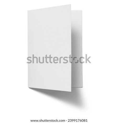 Similar – Image, Stock Photo Blank card on white table with cotton flowers top view