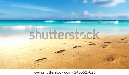 Similar – Foto Bild Fußabdrücke an einem Strand