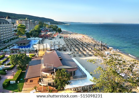 Similar – Image, Stock Photo Holidaymakers at the sea