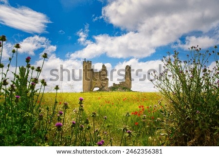 Similar – Foto Bild Burgruine auf einer Bergkuppe