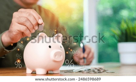 Similar – Image, Stock Photo A pig on the roof Swine