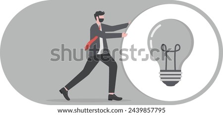 Switch off or turn off setting preference, analytics control panel or power shutdown electricity, saving energy and ecology concept, businessman pushing switch to be off in control panel dashboard.

