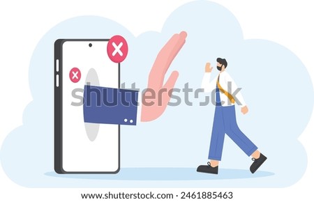The concept of rejection or disapproval. unverified, invalid, incorrect, or rejected. Get rejected because the task file or report is incorrect. a cross with a clipboard. illustration concept design

