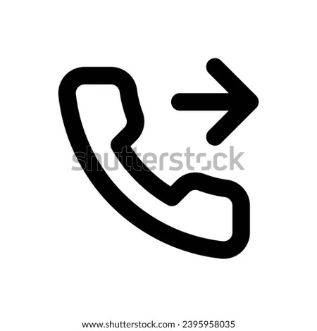 Phone forwarded icon. Simple vector sign