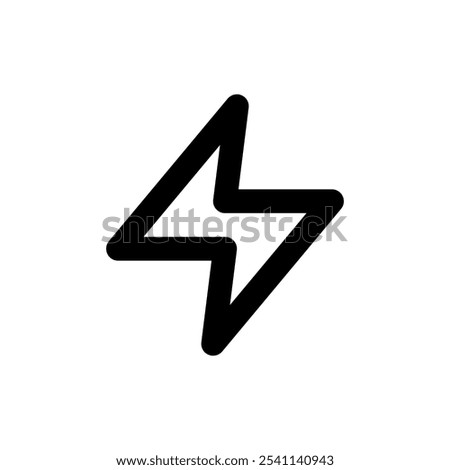 zap icon. Simple vector sign