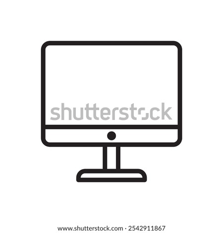 imac icon. Simple vector sign.