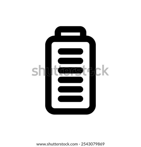 Battery full icon. Simple vector sign.