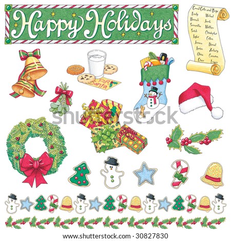 Christmas Illustrations - 30827830 : Shutterstock