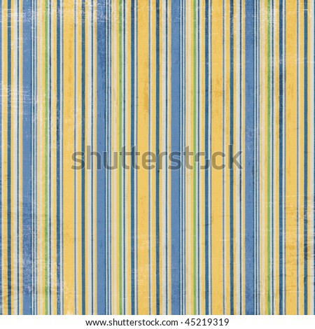 Yellow blue twill fabric stripe