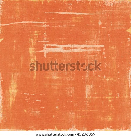 Orange twill fabric distressed