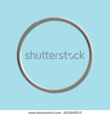 The shiny metal ring and chain for key and
 trinket are isolated on white background.
 trinket keyring mockup. Keyholder and
 breloque illustration. Keyring holders
 isolated on white background.