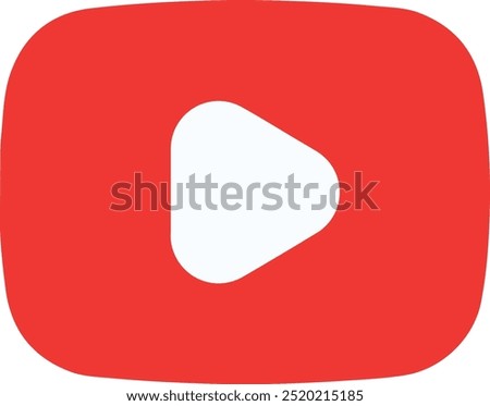 Play Button Fill Icon Design 