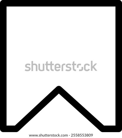 Bookmark Outline Black Icon Design