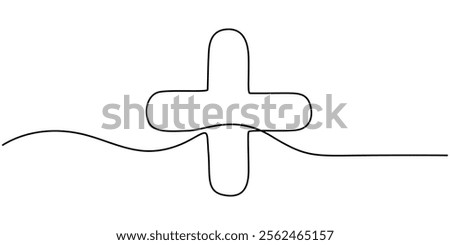 Zoom out icon in continuous line drawing style. Line art of magnifying glass with a sign of minus. Vector illustration. Abstract background, Zoom out symbol, outline pro vector illustration. one line.