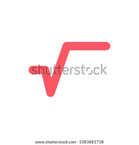 Square root vector icon