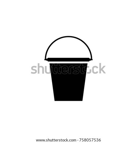 bucket vector icon