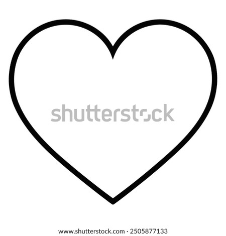 heart outline, a drawing of a heart.