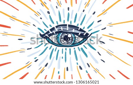 Third Eye, Spiritual Awakening Illustration