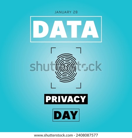 Data Privacy Day 28 January Vector Design 