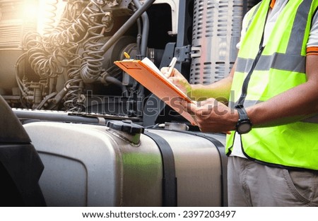 Similar – Image, Stock Photo wheels and truck tank on the road