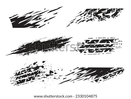 Wrap Design For Car vectors. car stickers stripes. mud splash abstract template.