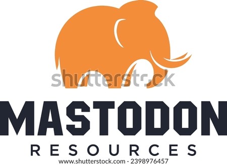 Mastodon resources logo Mastodon animal logo 