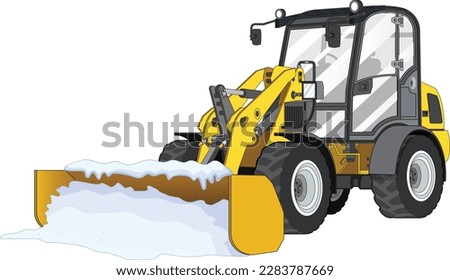 Snowplow Bulldozer Truck Vehicle Machine