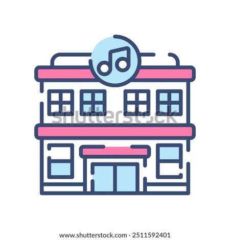 Club Merchandise Fill Color Icon, Vector illustration