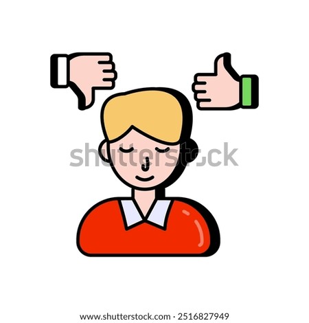 Business Ethics Fill Color Icon, Vector illustration.