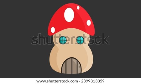 game vector house - mario style