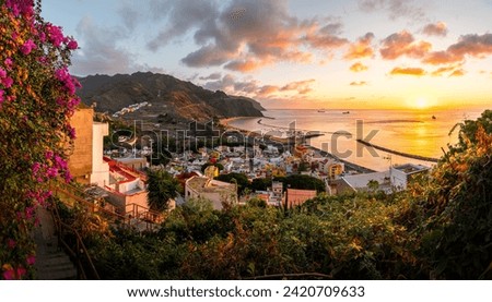 Image, Stock Photo Sunset at San Andres Island