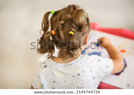 Little Kid Drawing Back View Images And Stock Photos Page 2