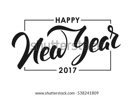 happy new year vector hand lettering download free vector art happy new years logo
