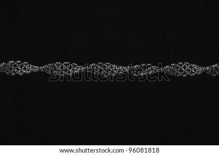 Handmade Woven Seed Bead Necklace on Black Background