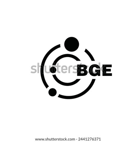 BGE letter logo design on white background. BGE logo. BGE creative initials letter Monogram logo icon concept. BGE letter design