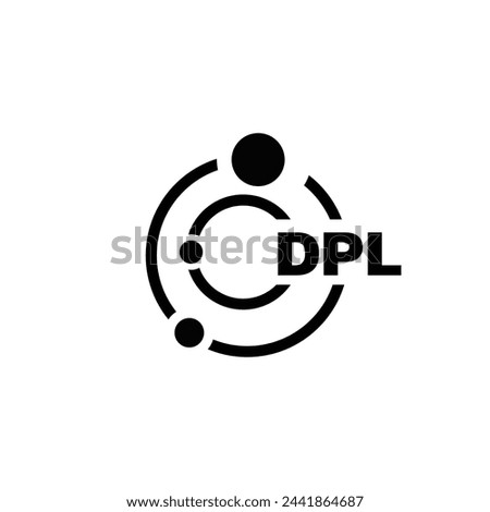 DPL letter logo design on white background. DPL logo. DPL creative initials letter Monogram logo icon concept. DPL letter design