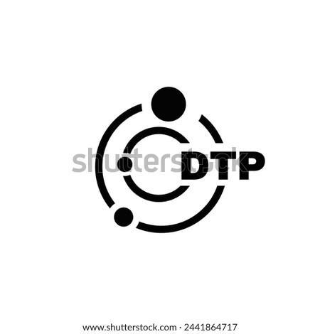 DTP letter logo design on white background. DTP logo. DTP creative initials letter Monogram logo icon concept. DTP letter design