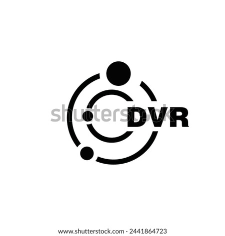 DVR letter logo design on white background. DVR logo. DVR creative initials letter Monogram logo icon concept. DVR letter design